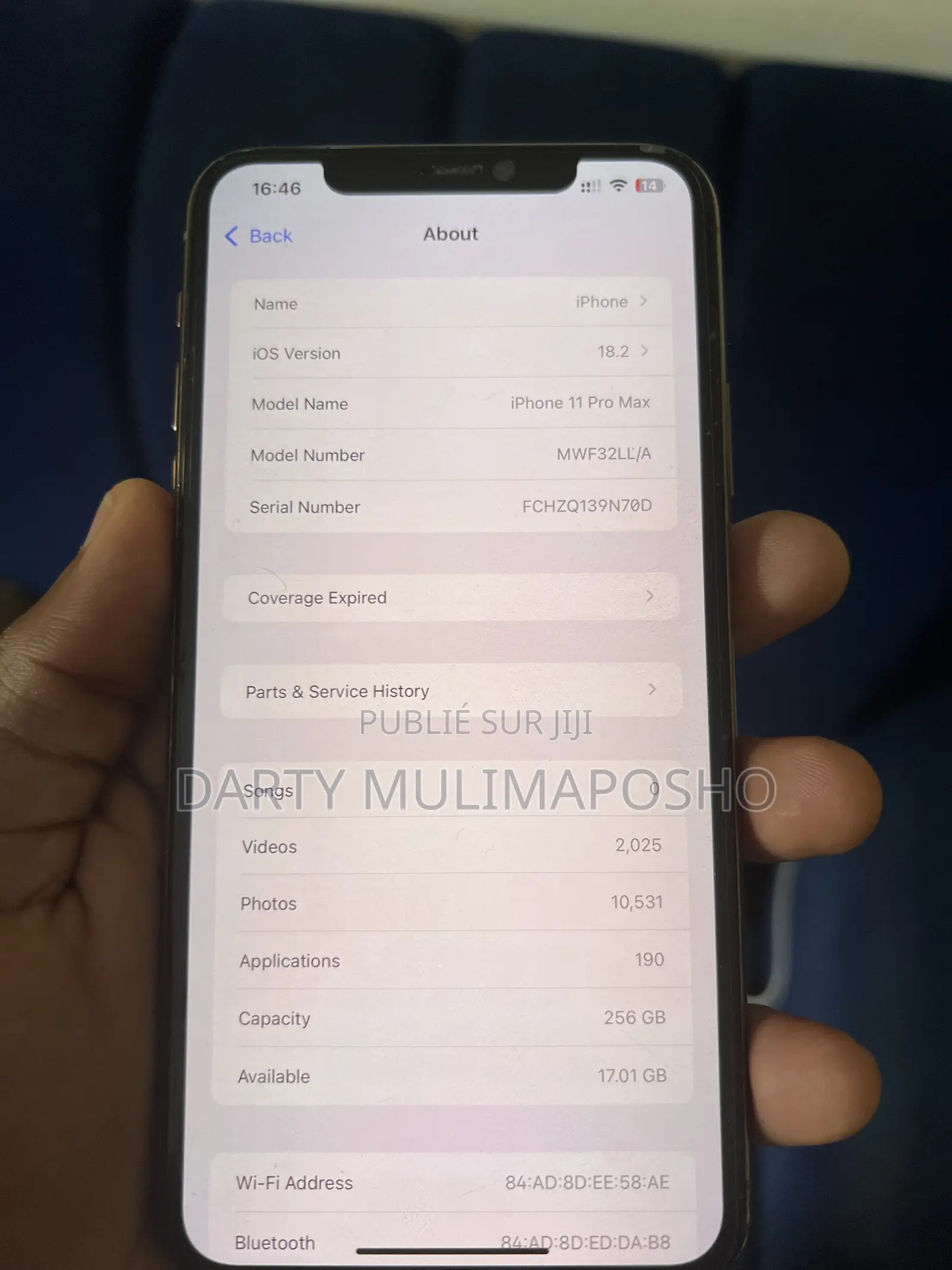 Apple iPhone 11 Pro Max 256 GB Doré
