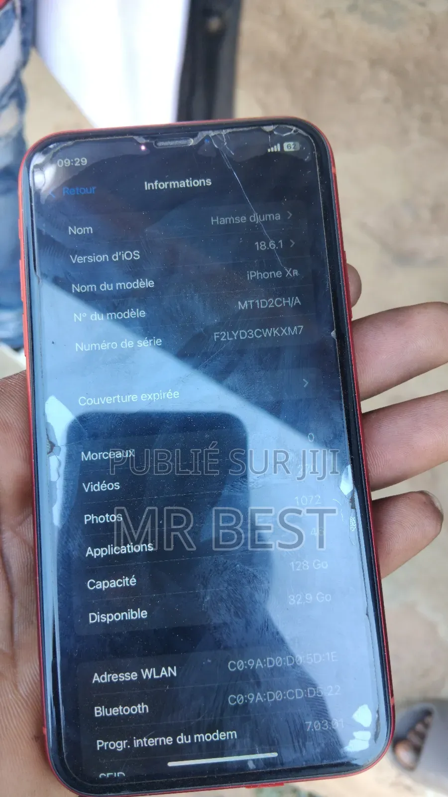 Apple XR 128 GB Rouge