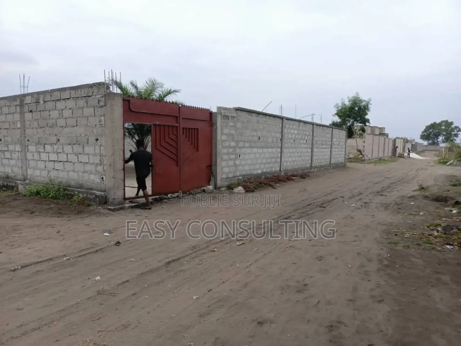 Vente D’Une Parcelle Clôturée Avec Deux Hangars –N'sele