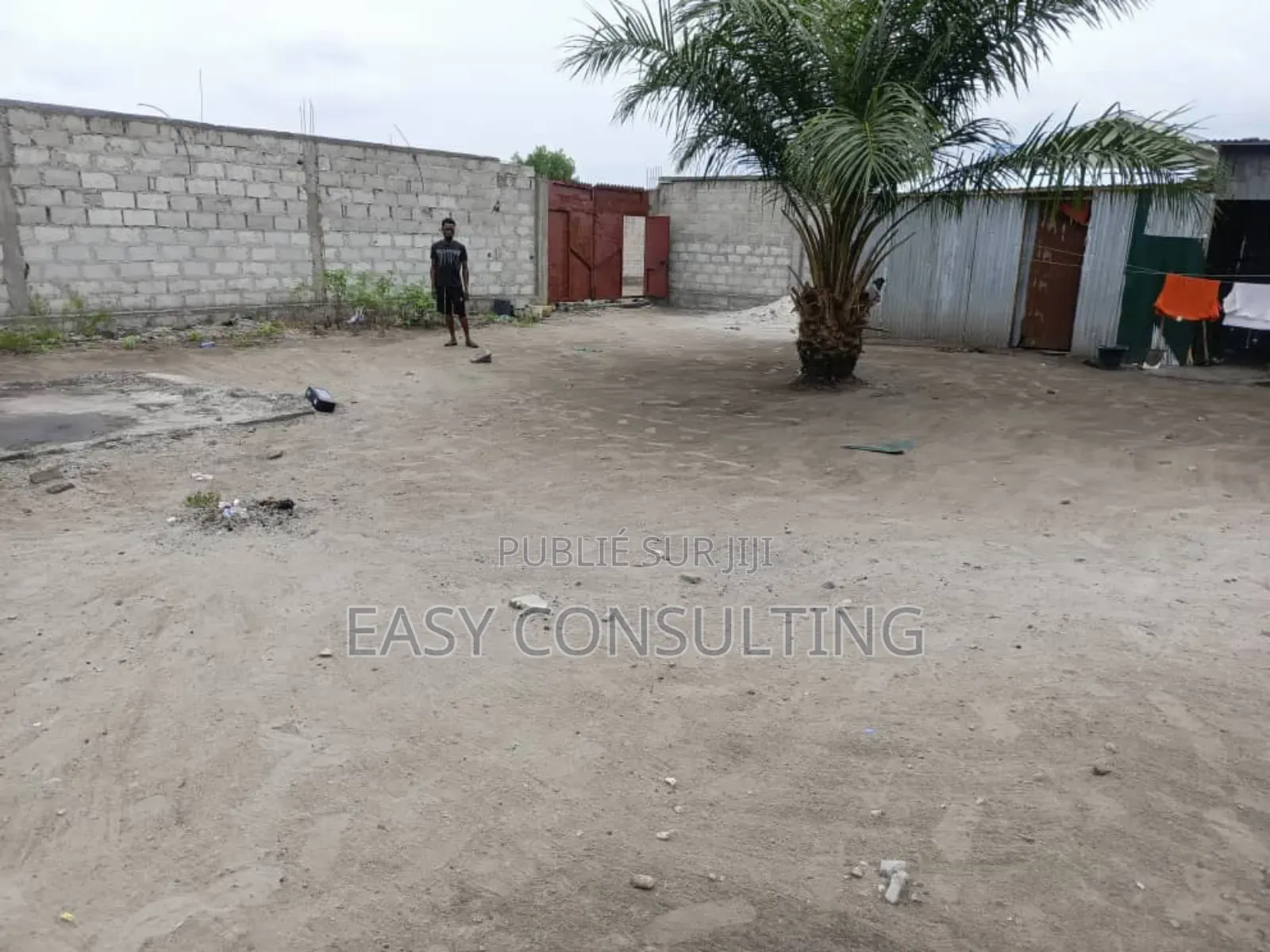 Vente D’Une Parcelle Clôturée Avec Deux Hangars –N'sele
