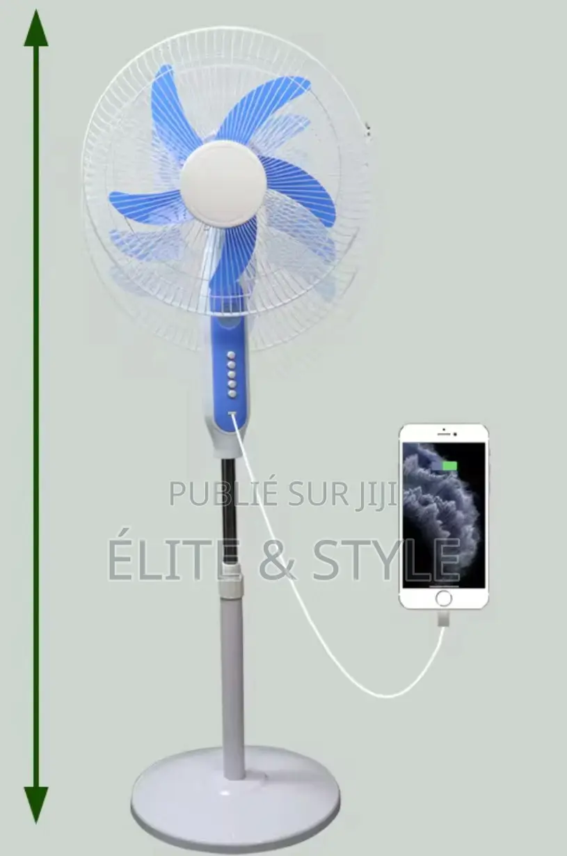 Ventilateur Rechargeable Avec Courant