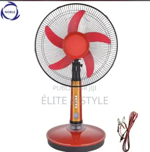 Ventilo Réchargeable Avec Panneau Et Batterie