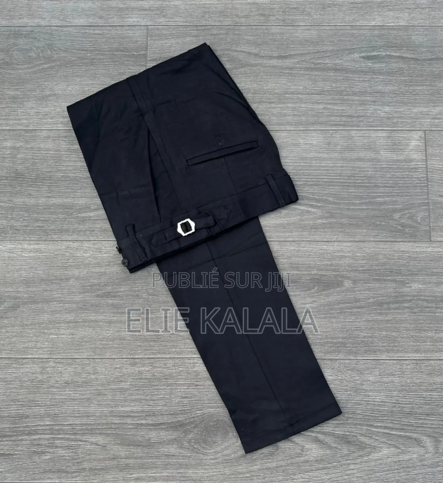 Pantalon Tissu Noir