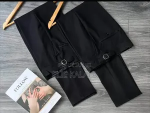 Pantalon Tissu Noir