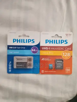 Flash Usb and Card Sd 128 Gb Brand Philips