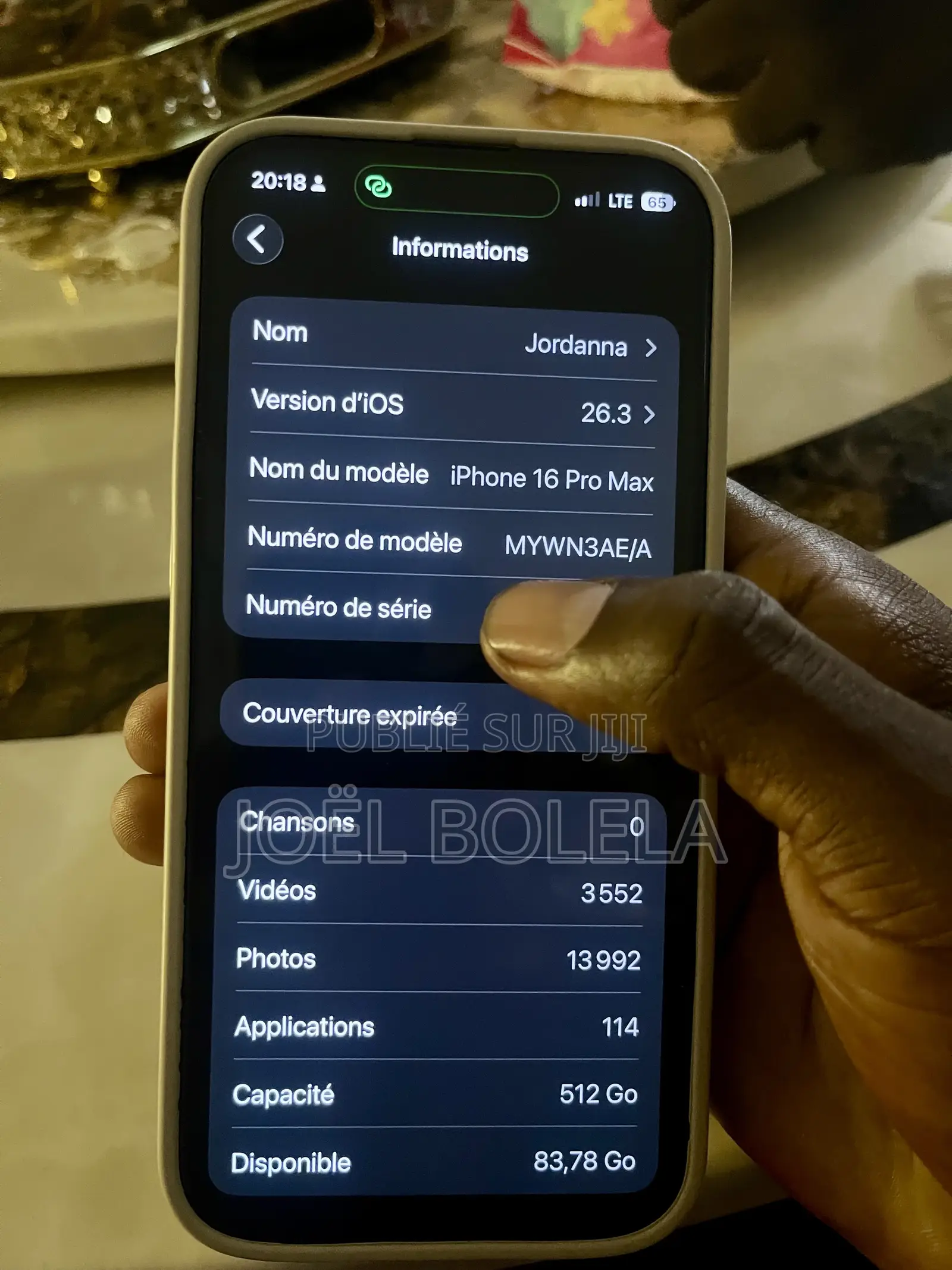 Apple iPhone 16 Pro Max 512 GB Doré