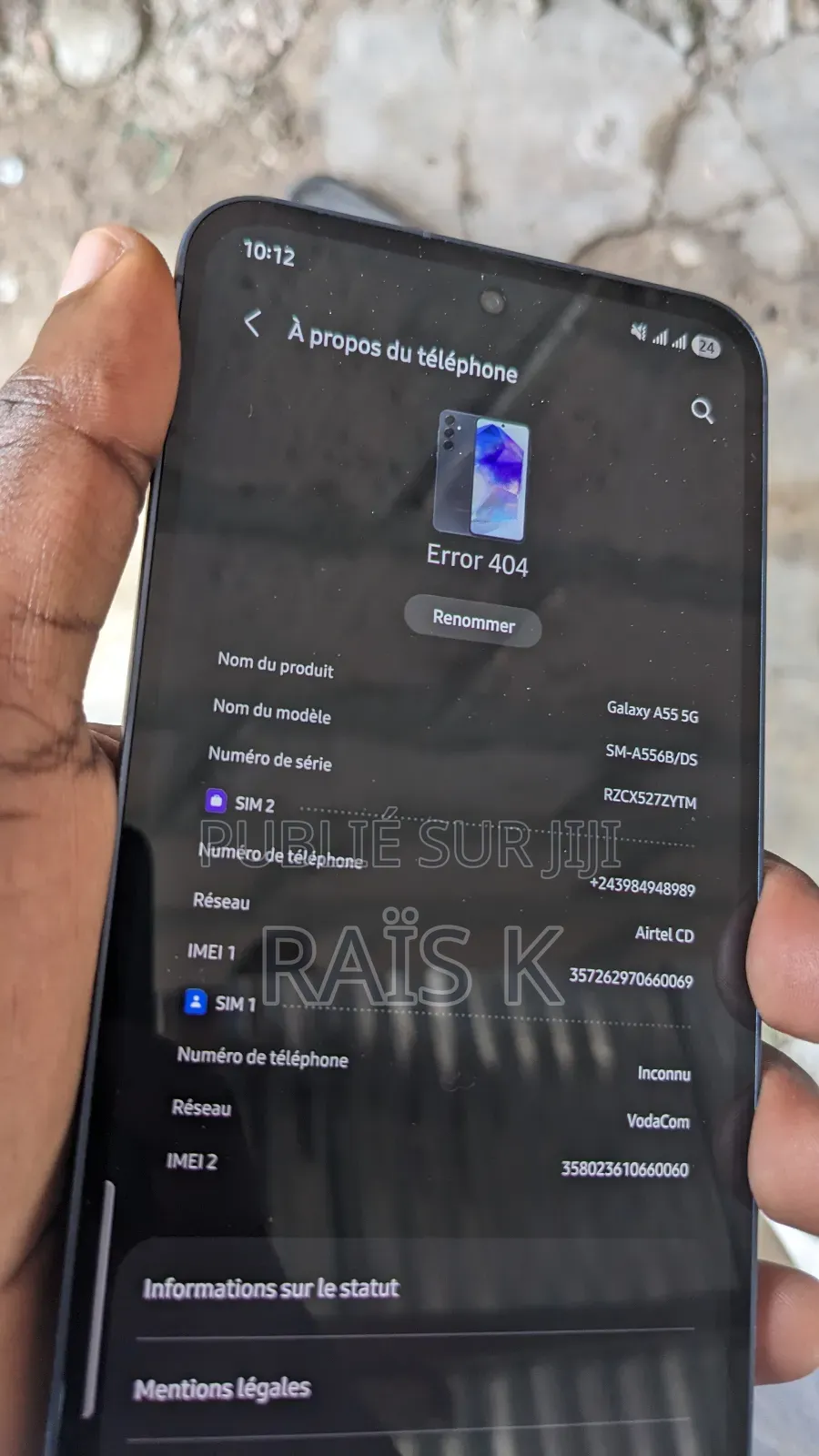 Samsung Galaxy A55 128 GB Bleu