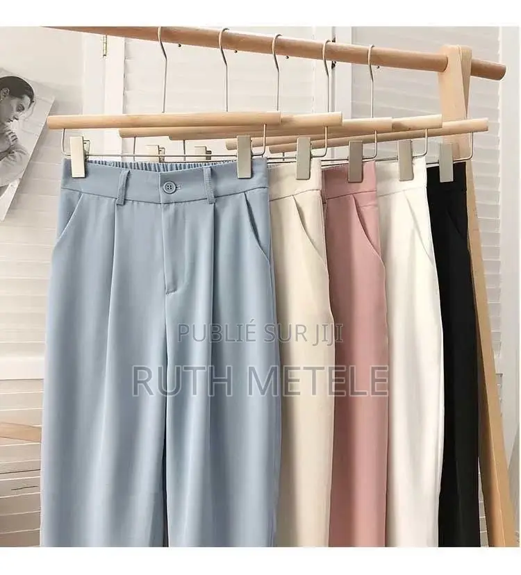 Pantalon en Tissu Pour Femme