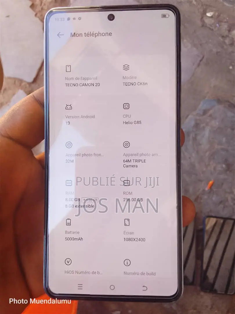 Tecno Camon 20 256 GB Blanc
