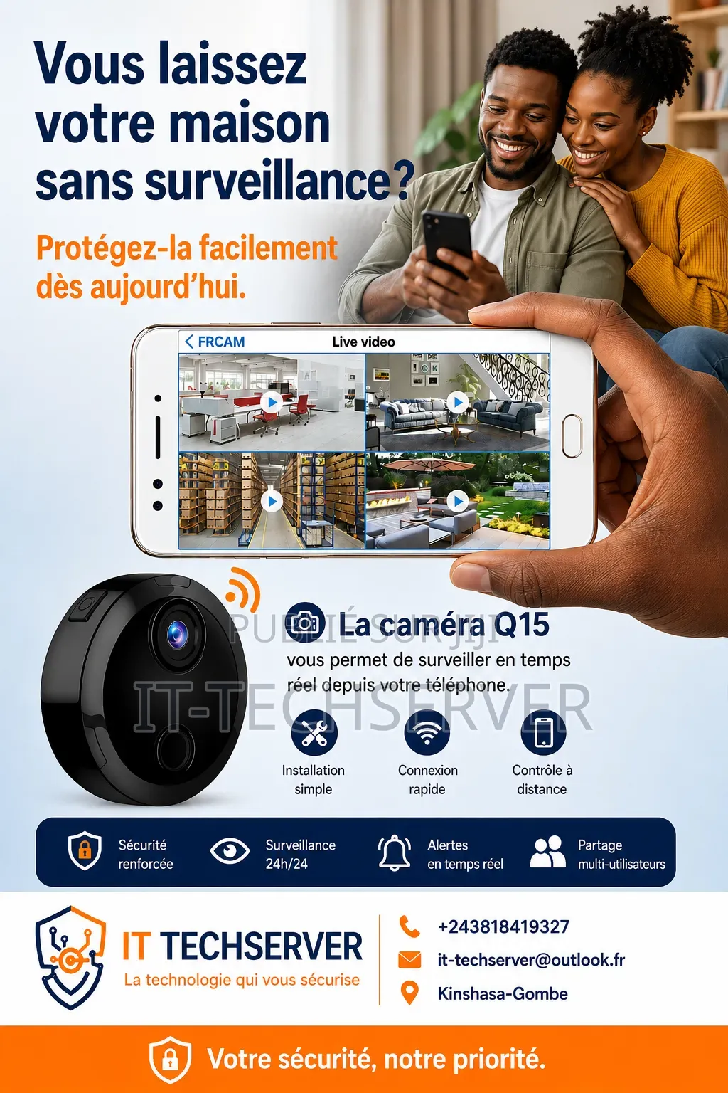 Installation Des Mini Cameras De Surveillance