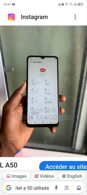 Itel A50 128 GB Noir