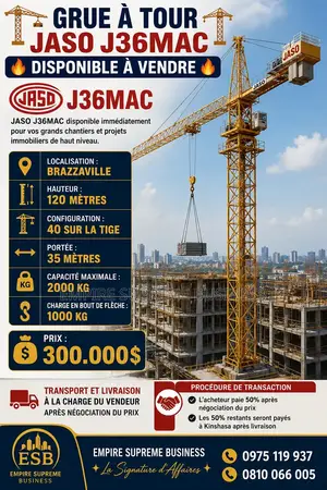  Grue À Tour Jaso J36mac Disponible À Vendre