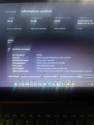 Ordinateur portable Lenovo G40 4GB Intel Celeron eMMC 250GB