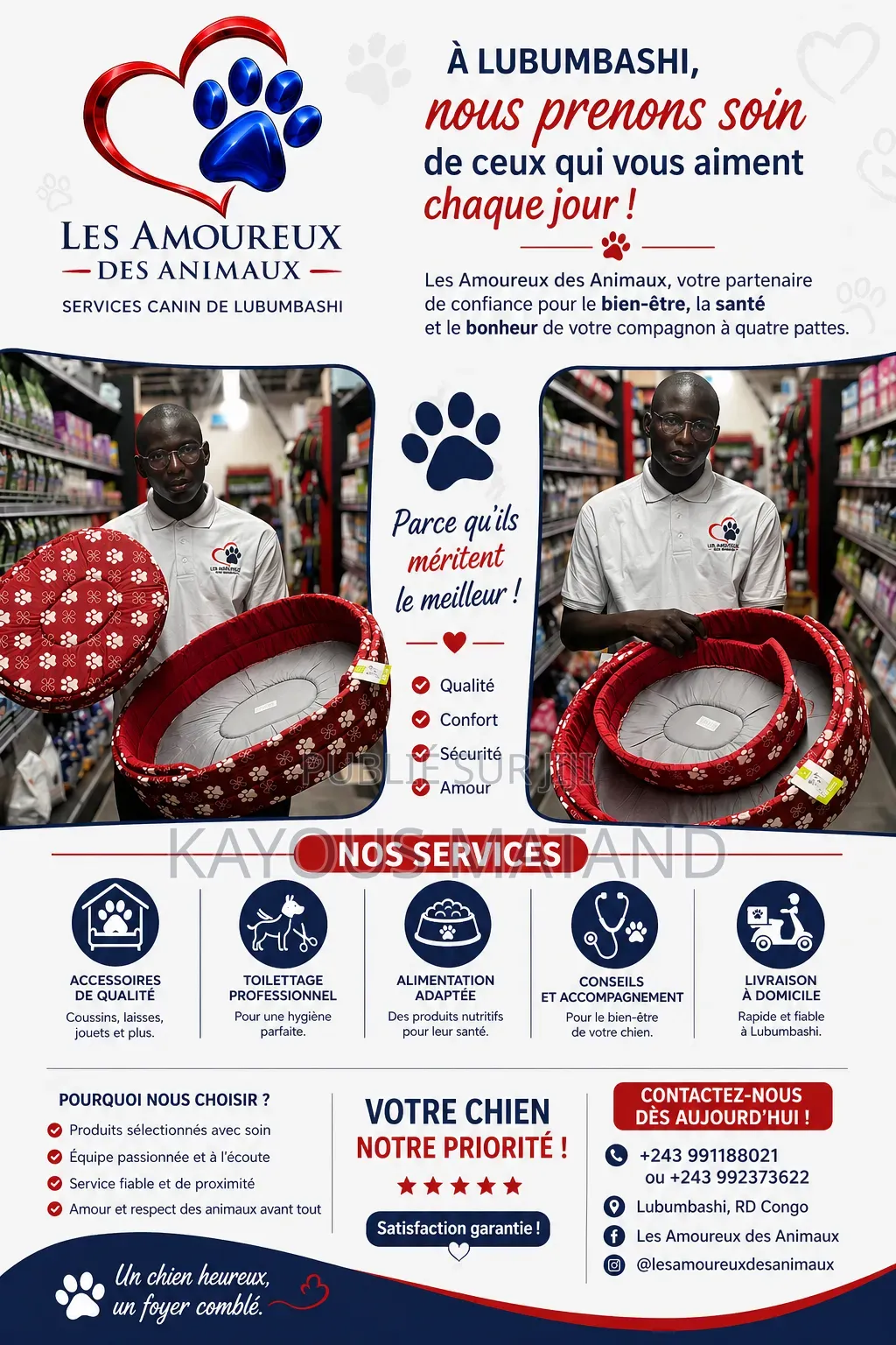 Les Amoureux Des Animaux Services Canin De Lubumbashi Et