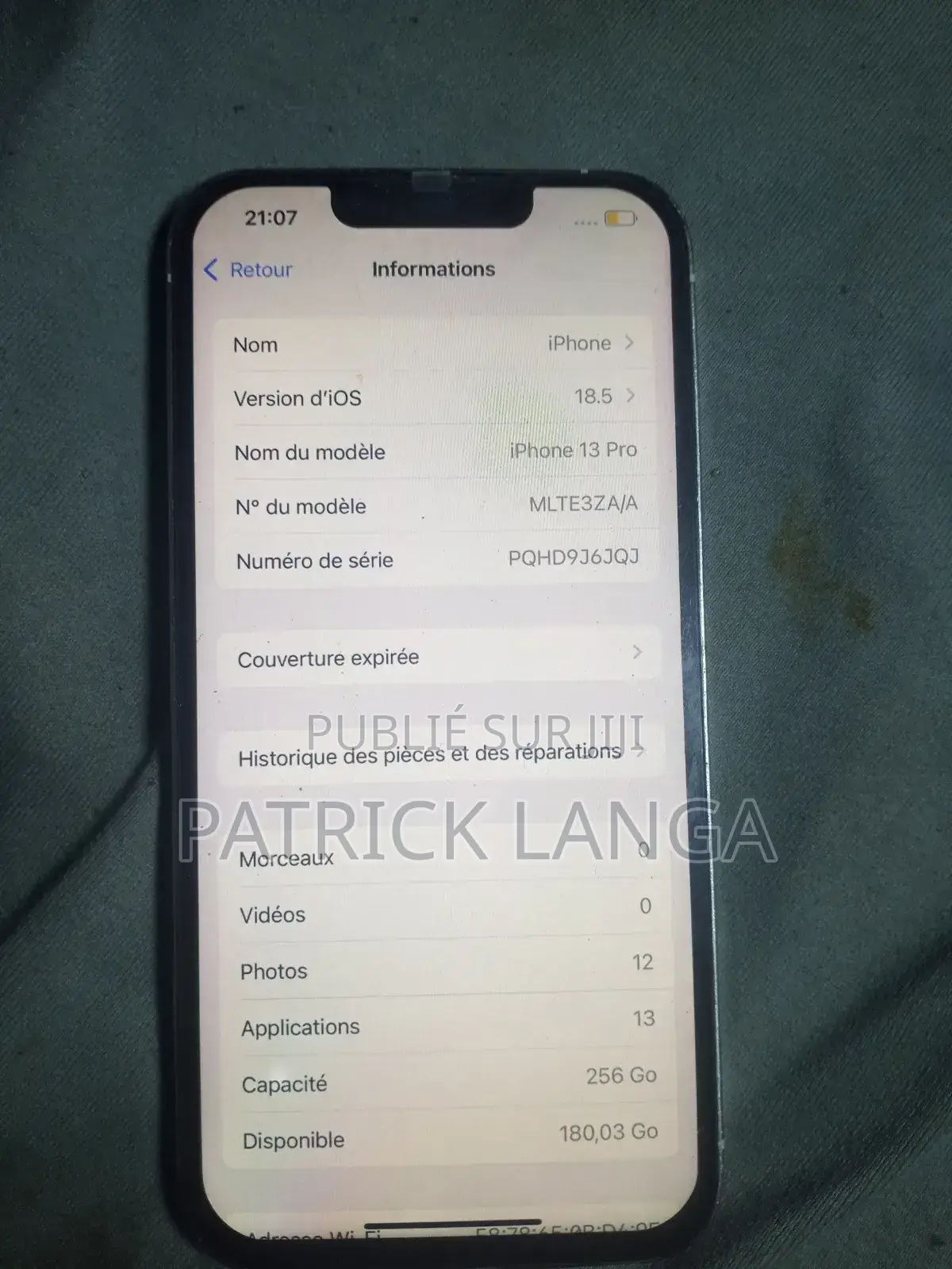 Apple iPhone 14 Pro 256 GB Blanc