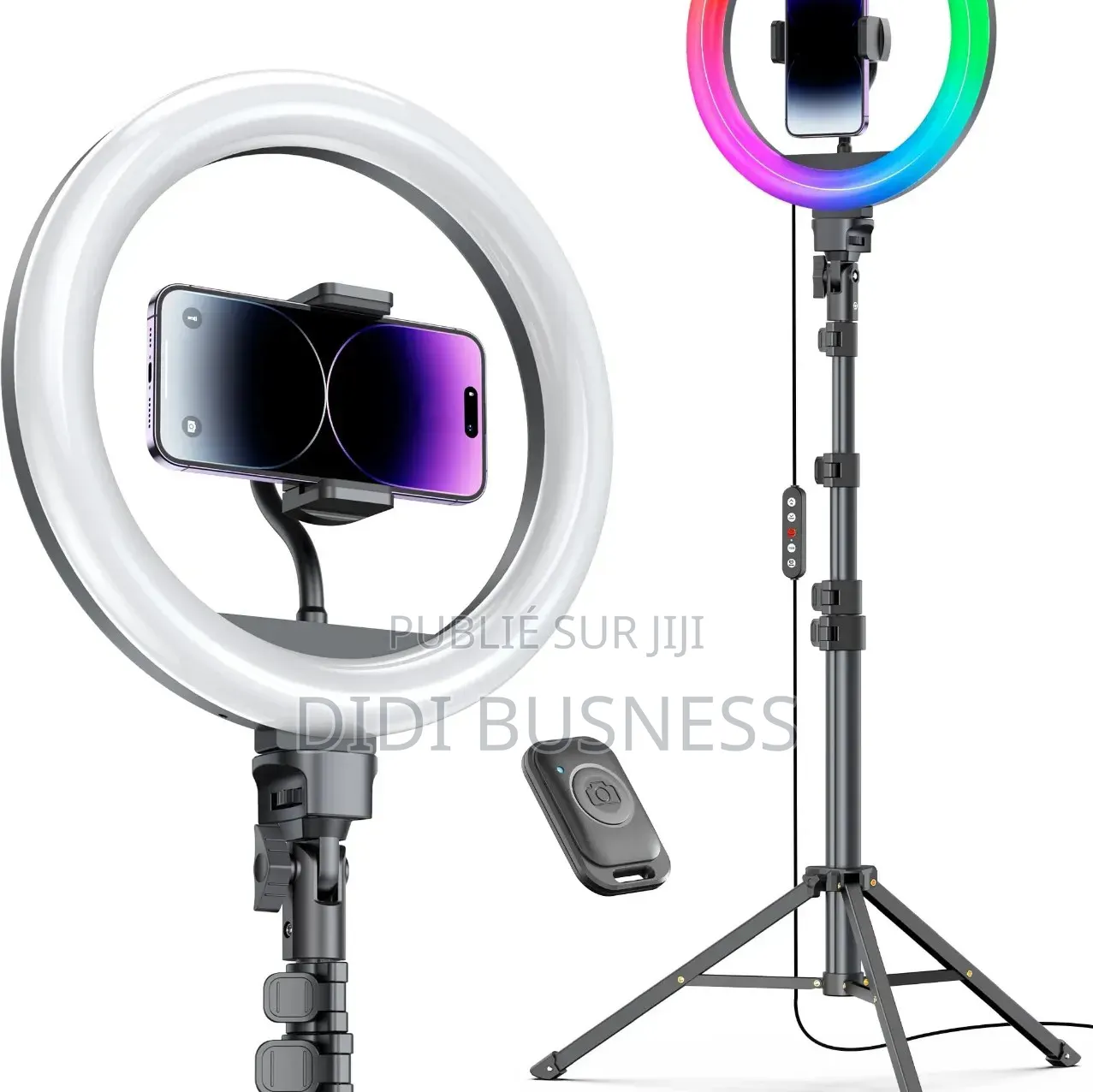 Ring Light Avec Trépied Réglable Idéal Pour Vidéos, Live Et Maquillage
