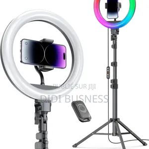 Ring Light Avec Trépied Réglable Idéal Pour Vidéos, Live Et Maquillage