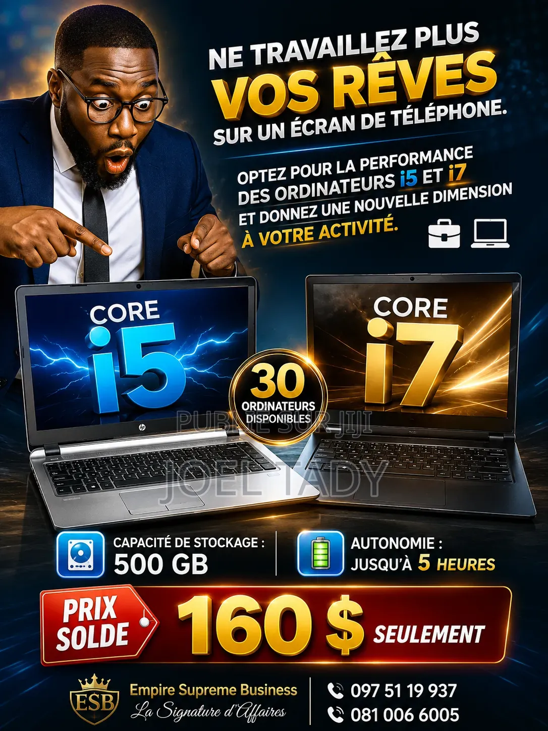 Ordinateur portable HP 15 8GB Intel Core 7 SSD 500GB
