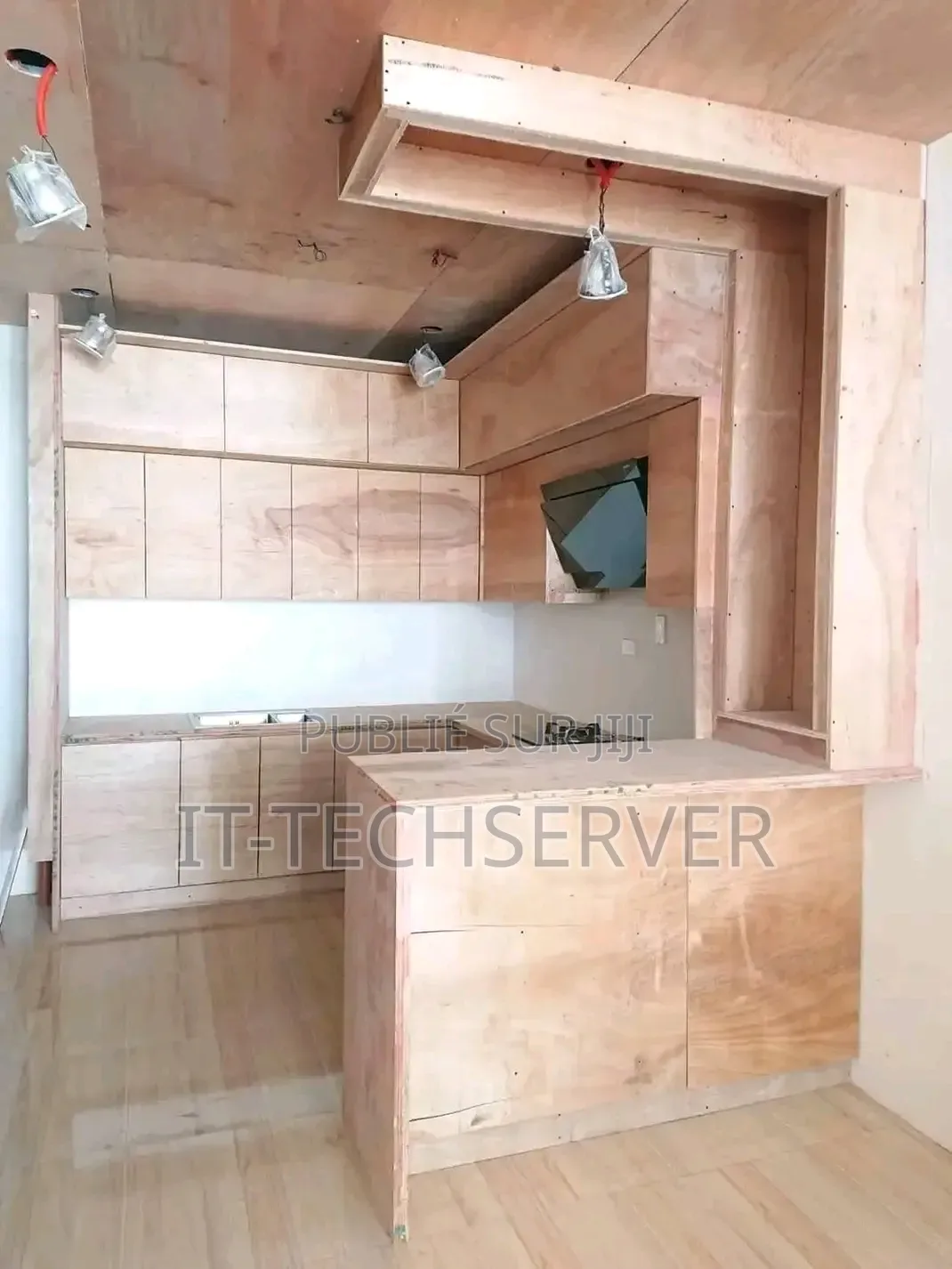 Armoire De Cuisine en Contreplaqué/PVC