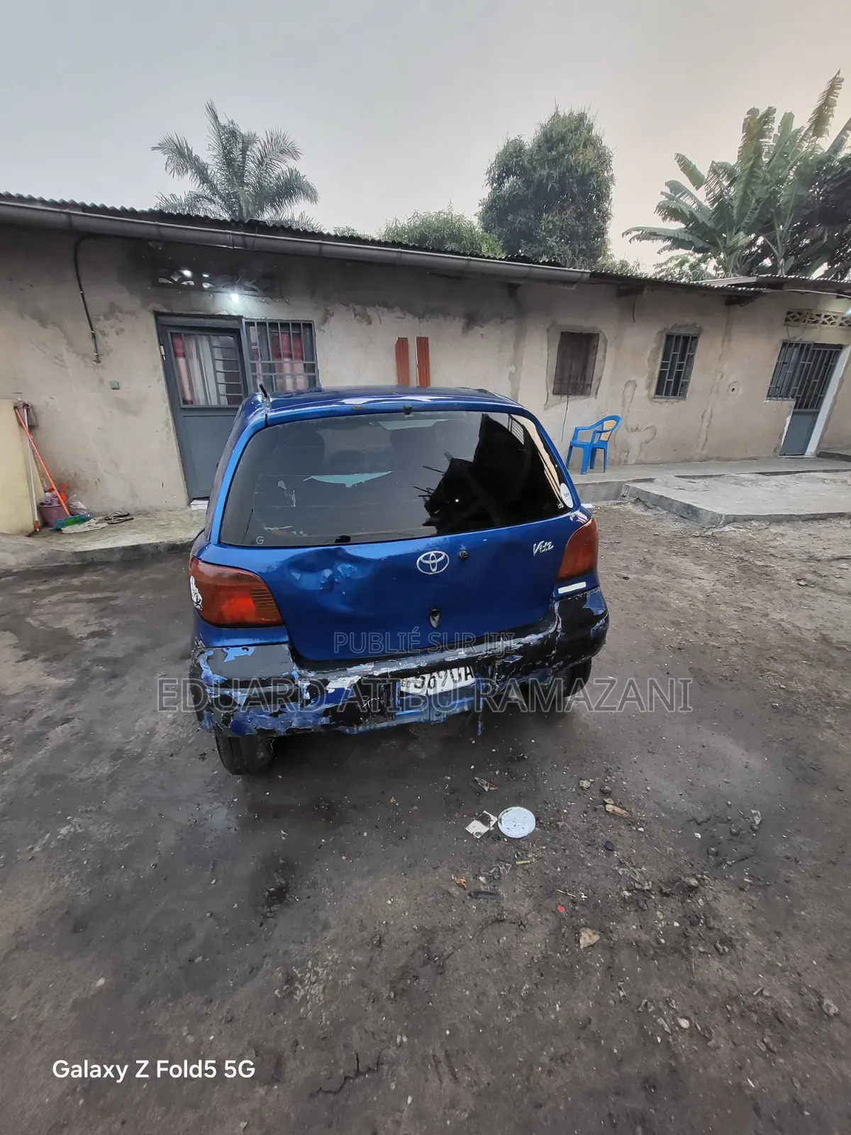 Toyota Vitz 2009 Bleu