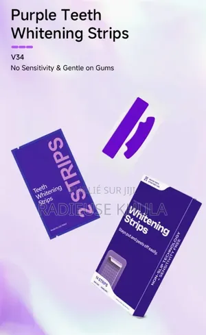 Bandes De Blanchiment Dentaire Violette Sans Peroxide