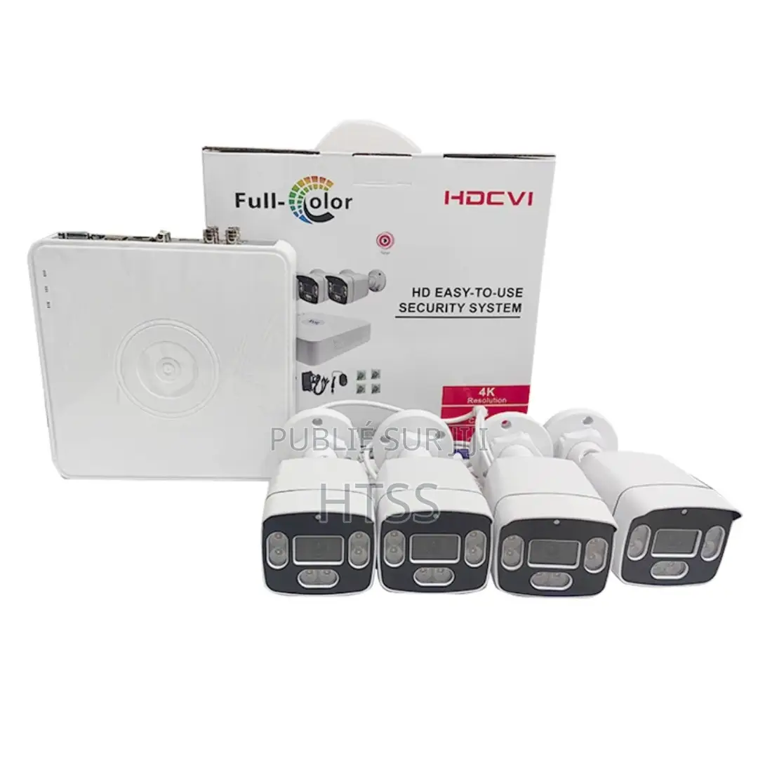 Kit De 4 Caméras De Surveillance Analogiques HD Avec Installation
