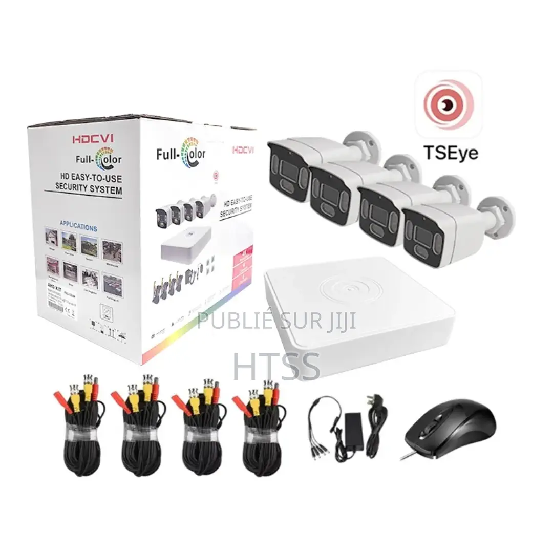 Kit De 4 Caméras De Surveillance Analogiques HD Avec Installation