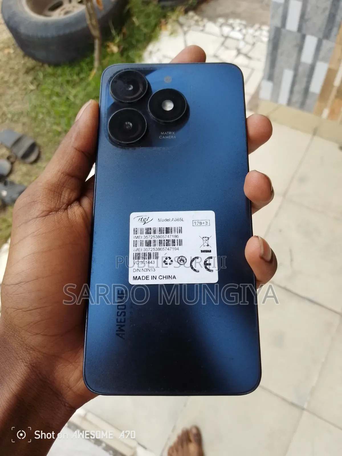 Itel A70 128 GB Noir