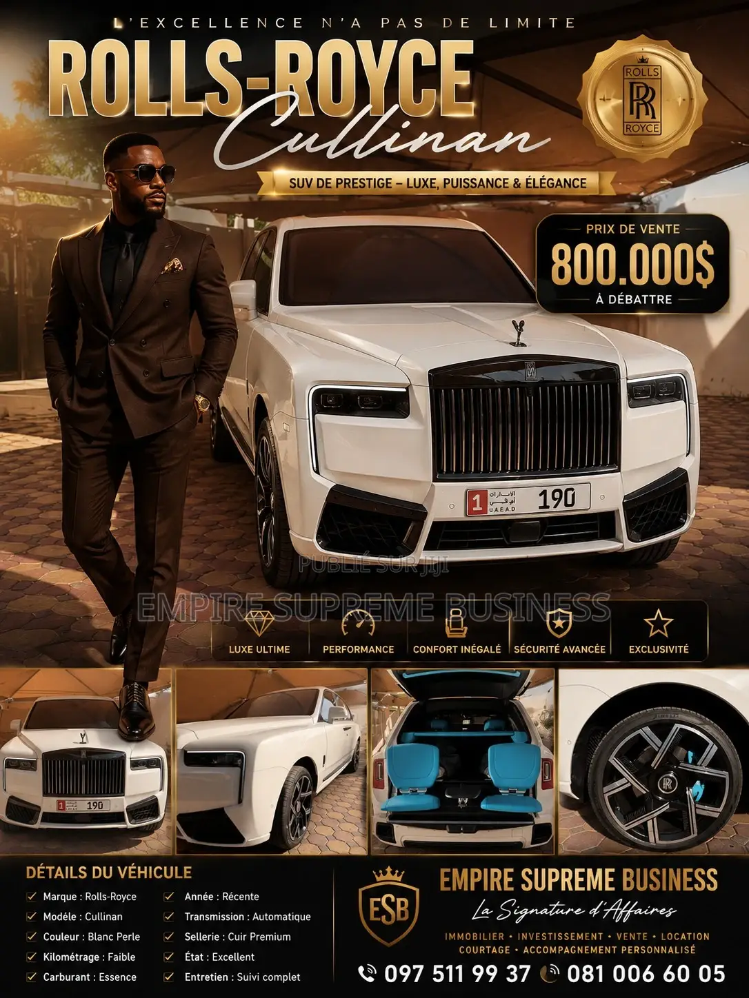 Rolls-Royce Cullinan 2026 Blanc