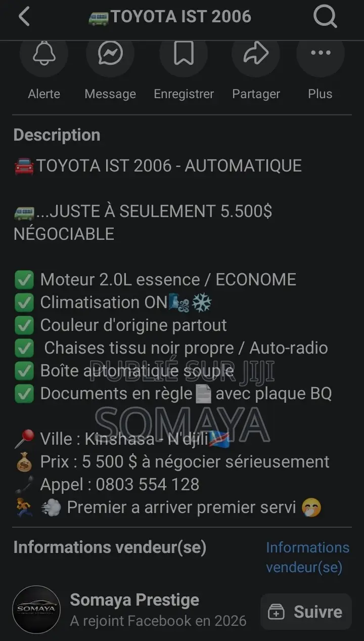 Toyota IST 2006 Gris