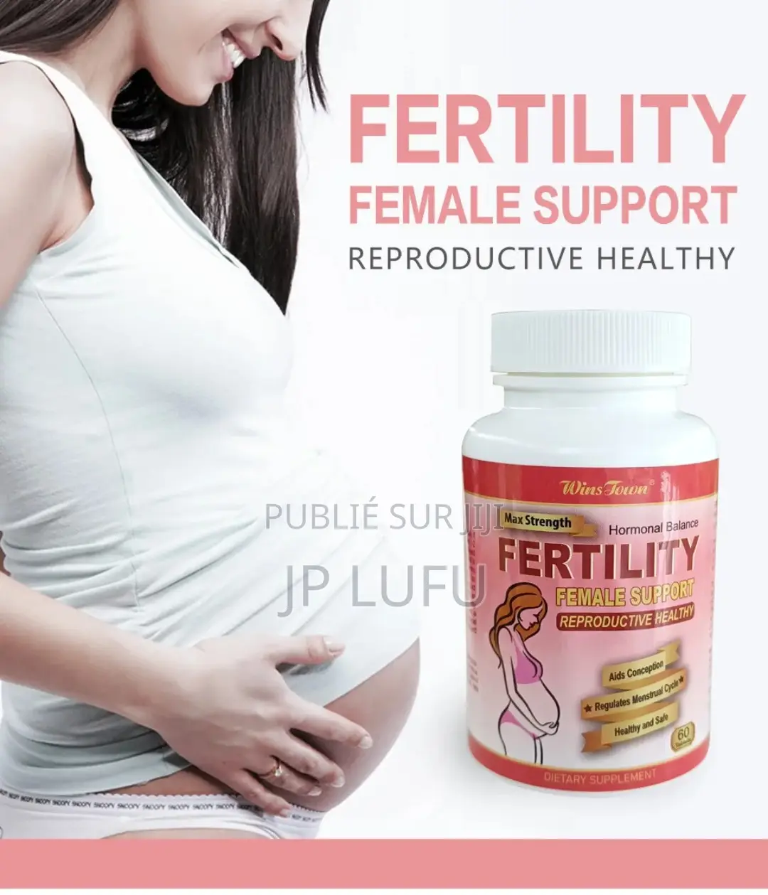 Compléments Fertilité Femme Wins Town Original - 60 Comprimés