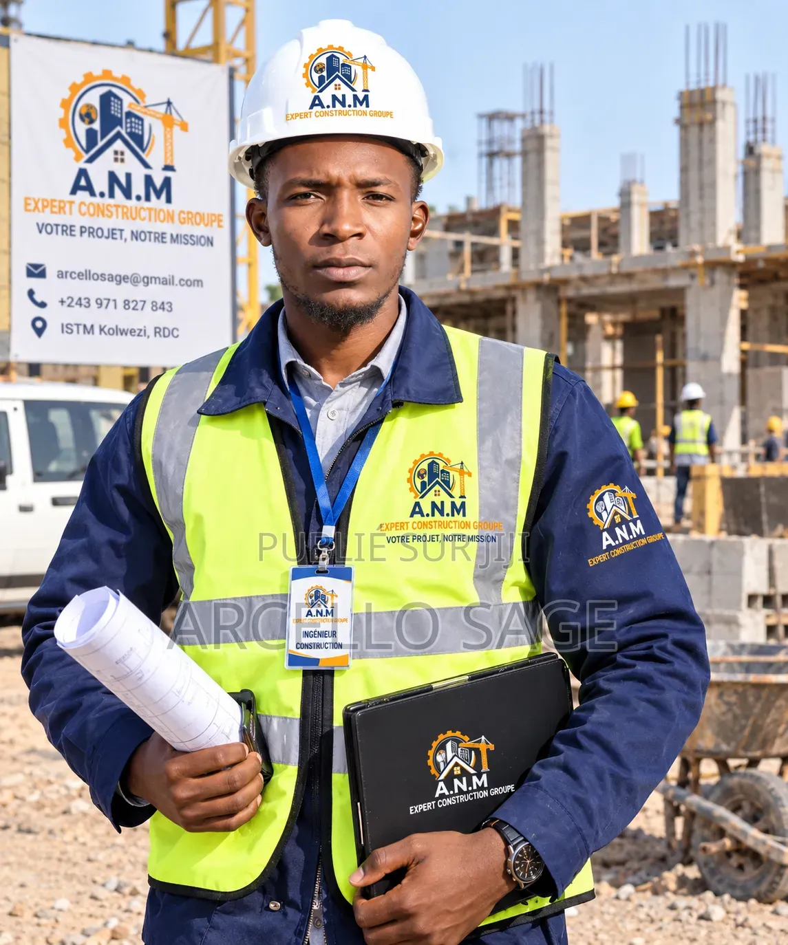 Chefs Du Groupe De Construction