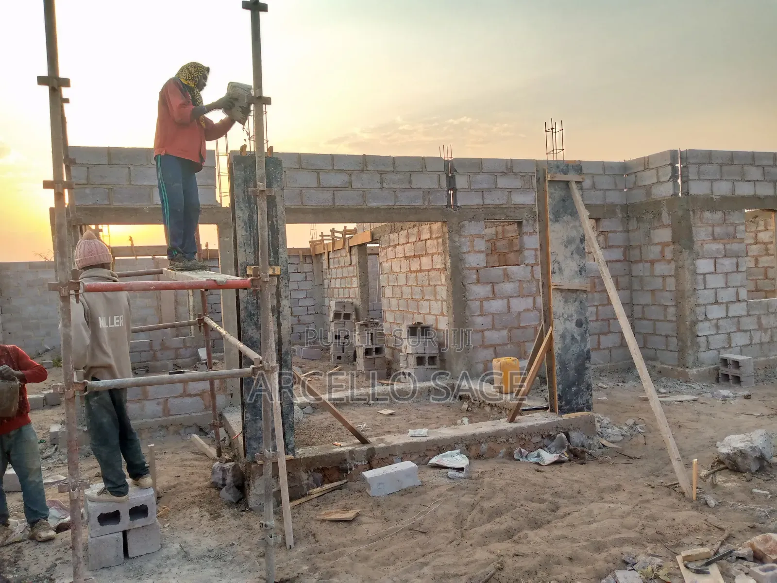 Chefs Du Groupe De Construction